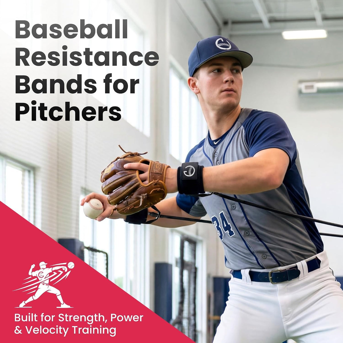 Black 20 lb arm care band built for pitchers