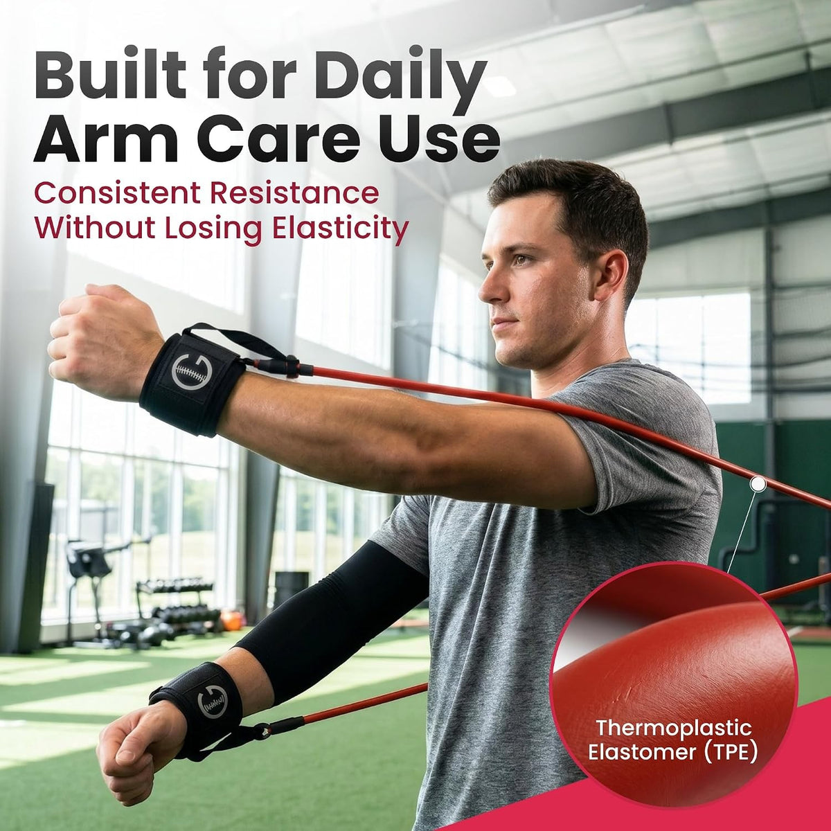 Red 10 lb band for daily arm care