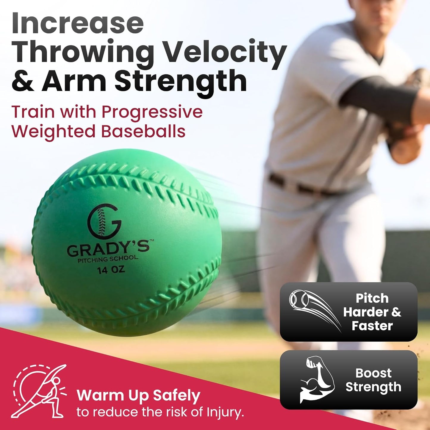 Soft-Shell Weighted Ball Set with Seams - velocity training