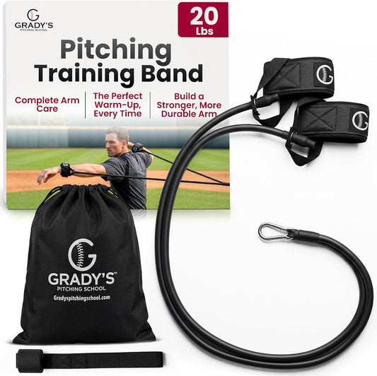 Grady's Pitching School Pitcher Arm Care Bands 2-level resistance set