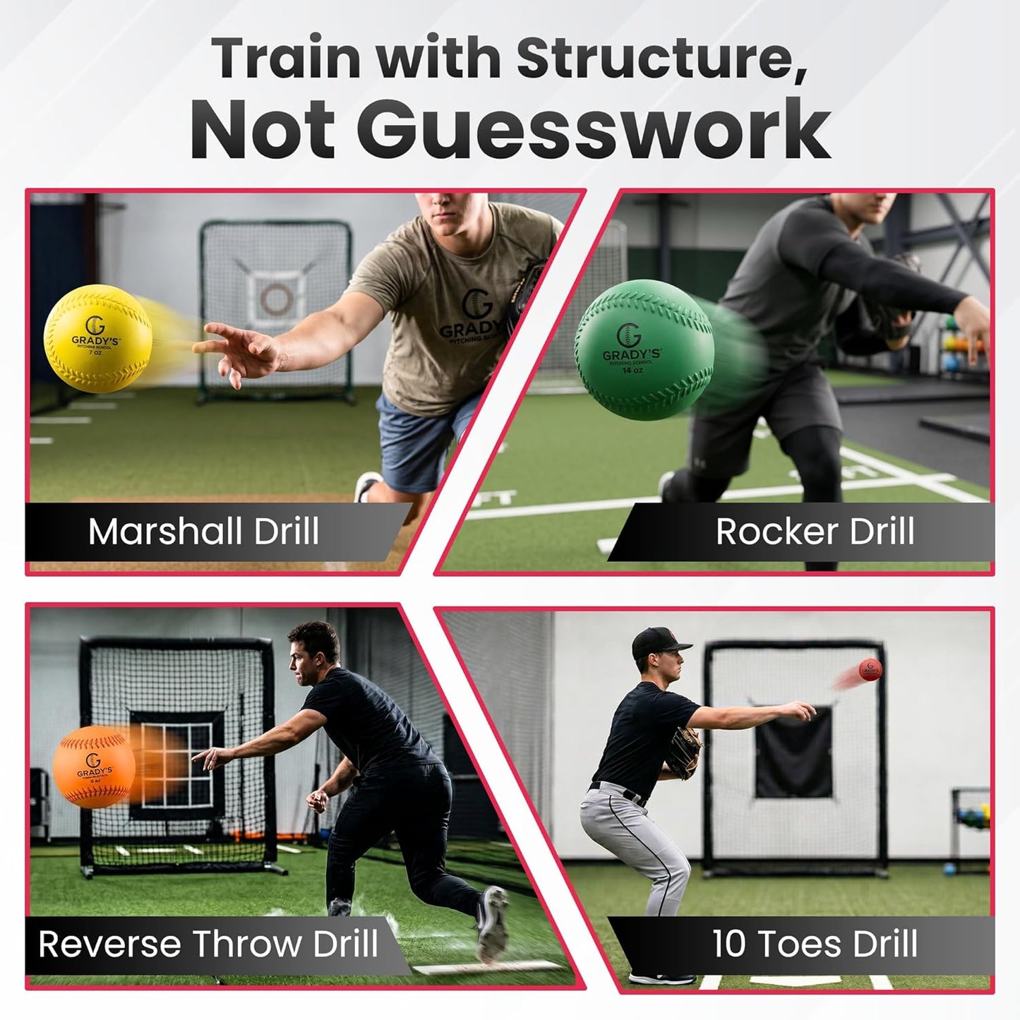 Soft-Shell Weighted Ball Set with Seams - velocity training