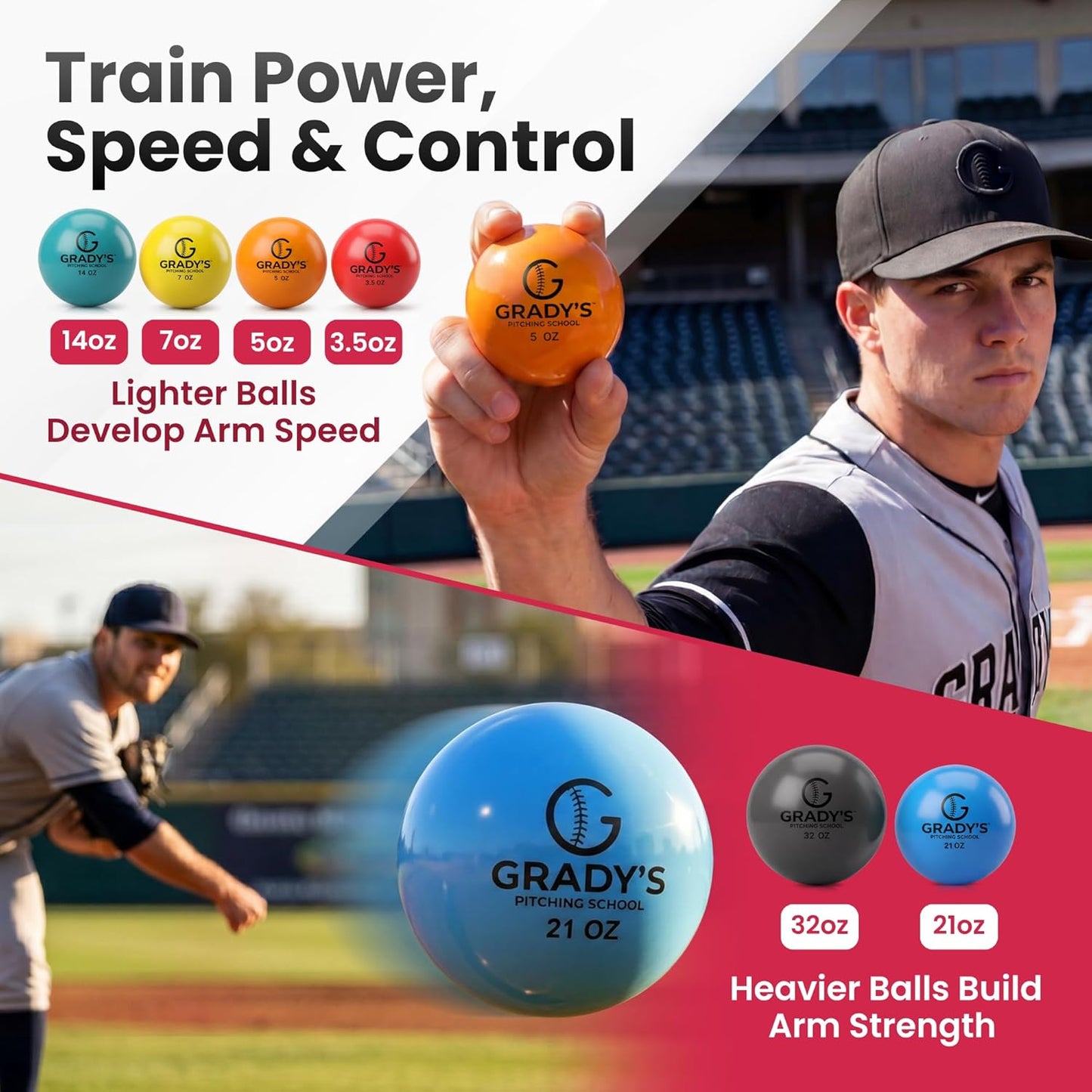 Soft-Shell Weighted Ball Set Smooth - velocity training