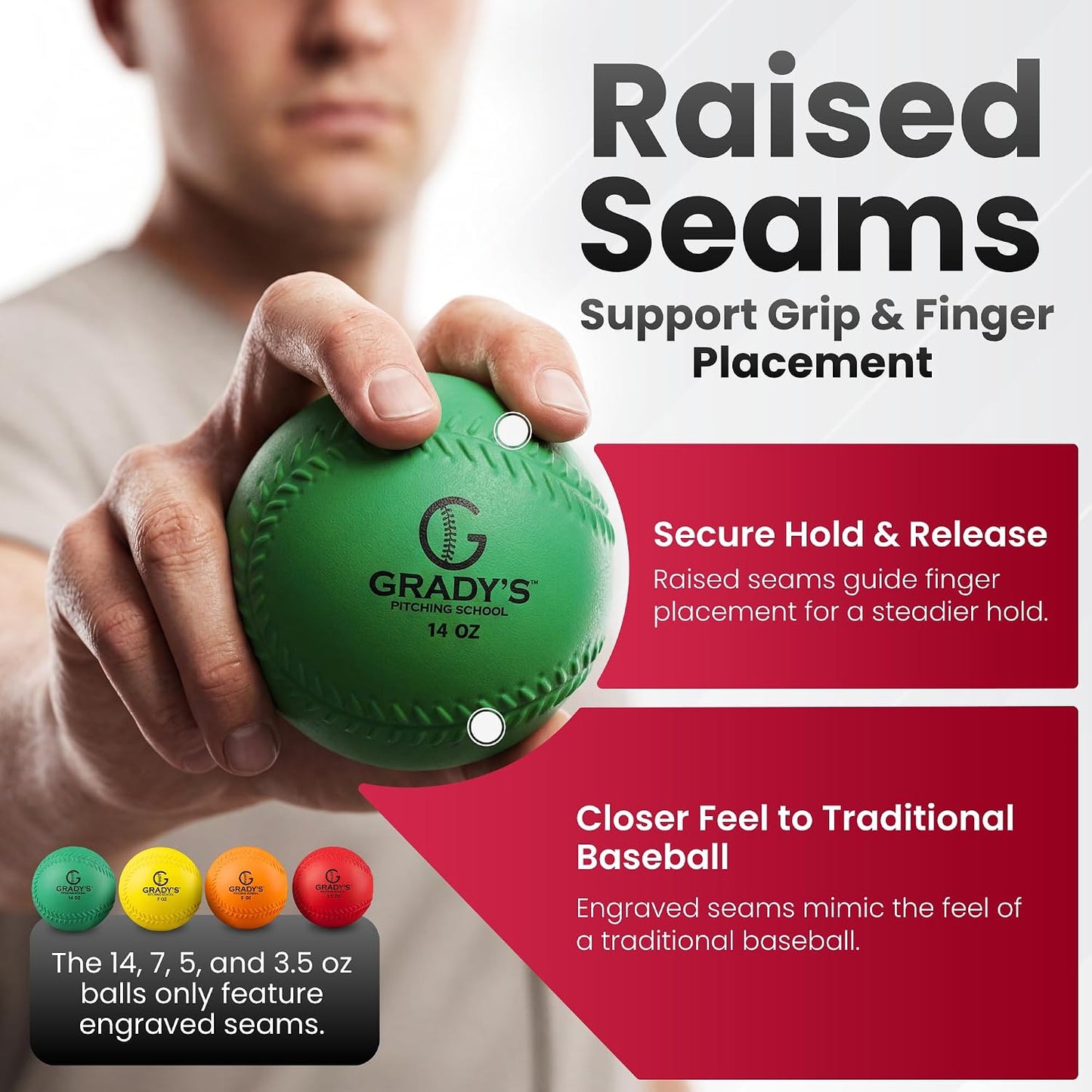 Soft-Shell Weighted Ball Set with Seams - velocity training