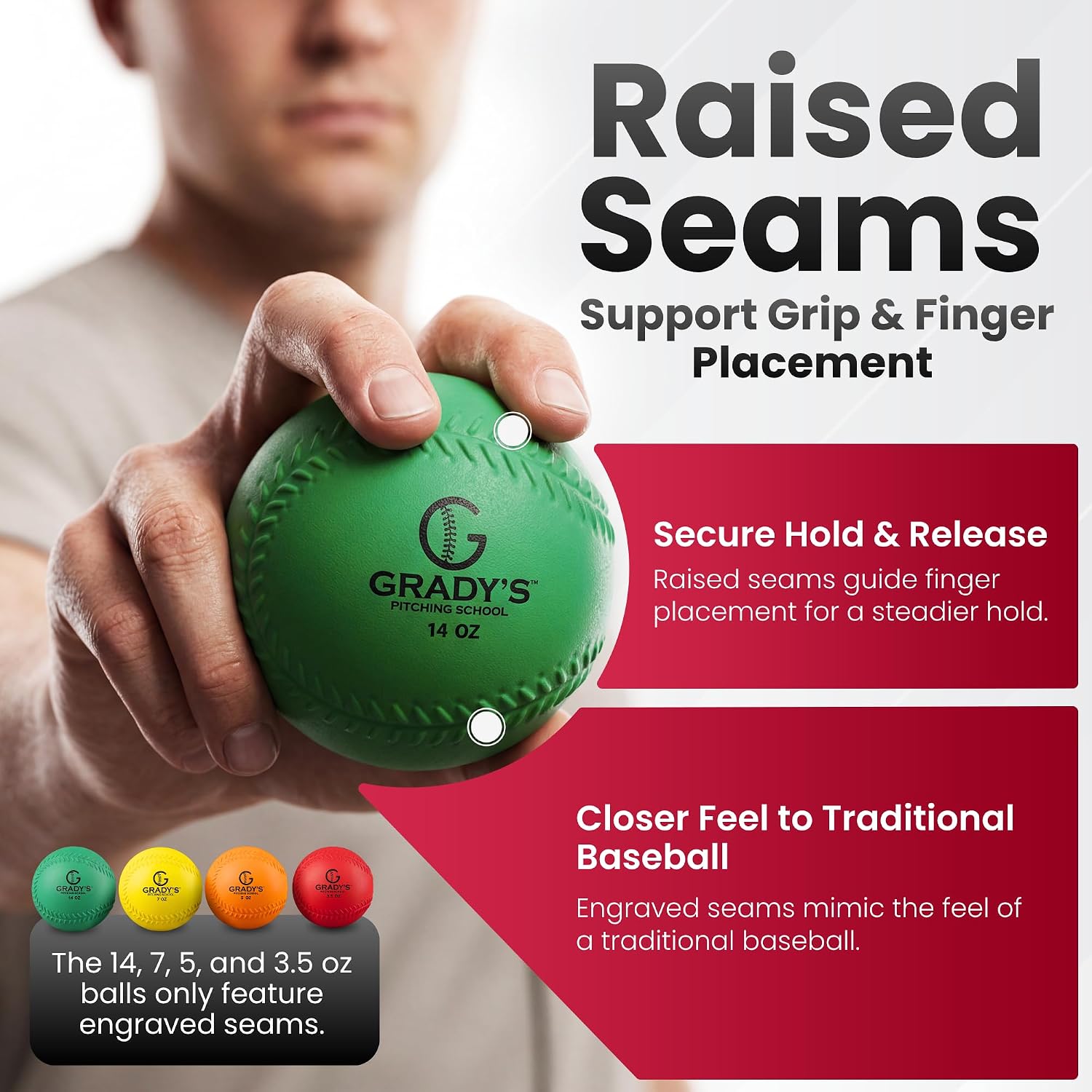 Soft-Shell Weighted Ball Set with Seams - velocity training