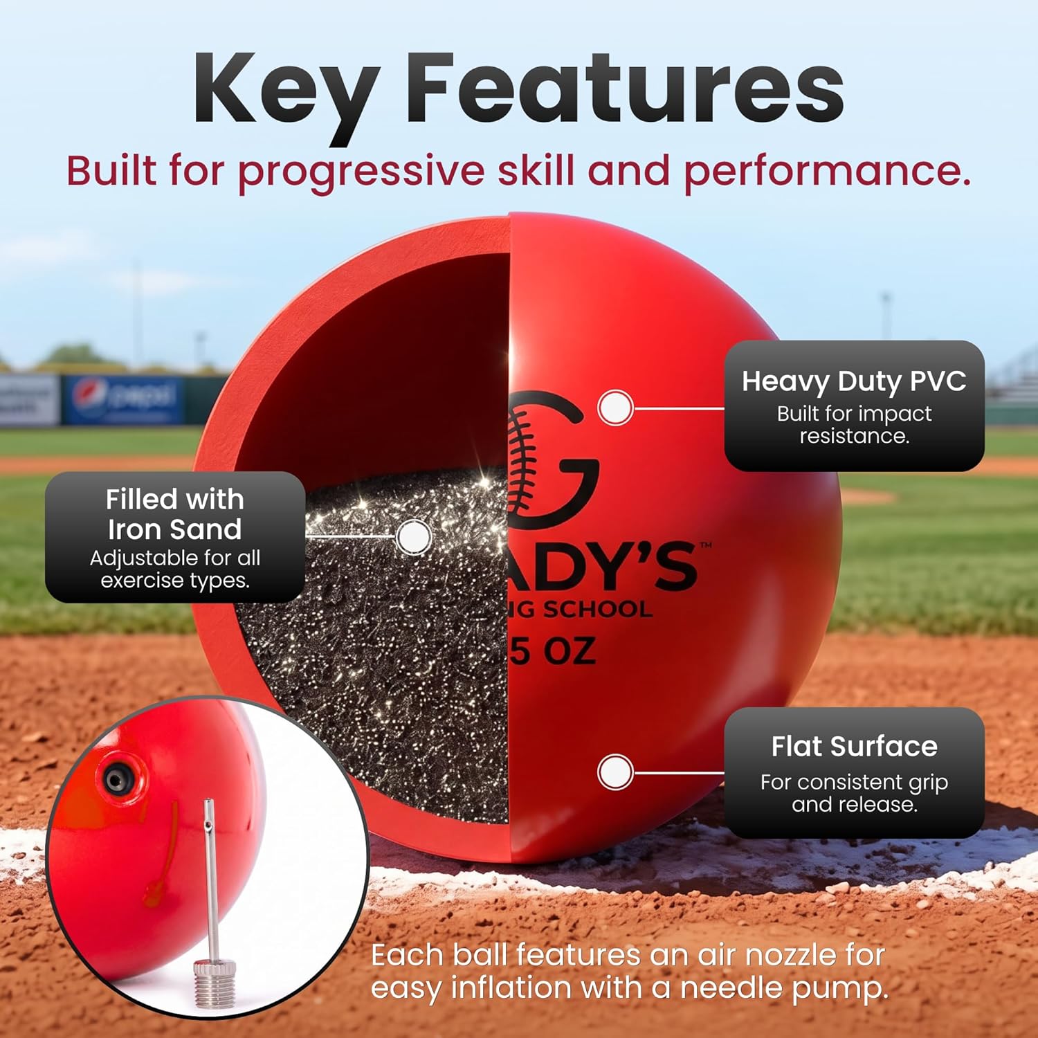 Soft-Shell Weighted Ball Set Smooth - velocity training