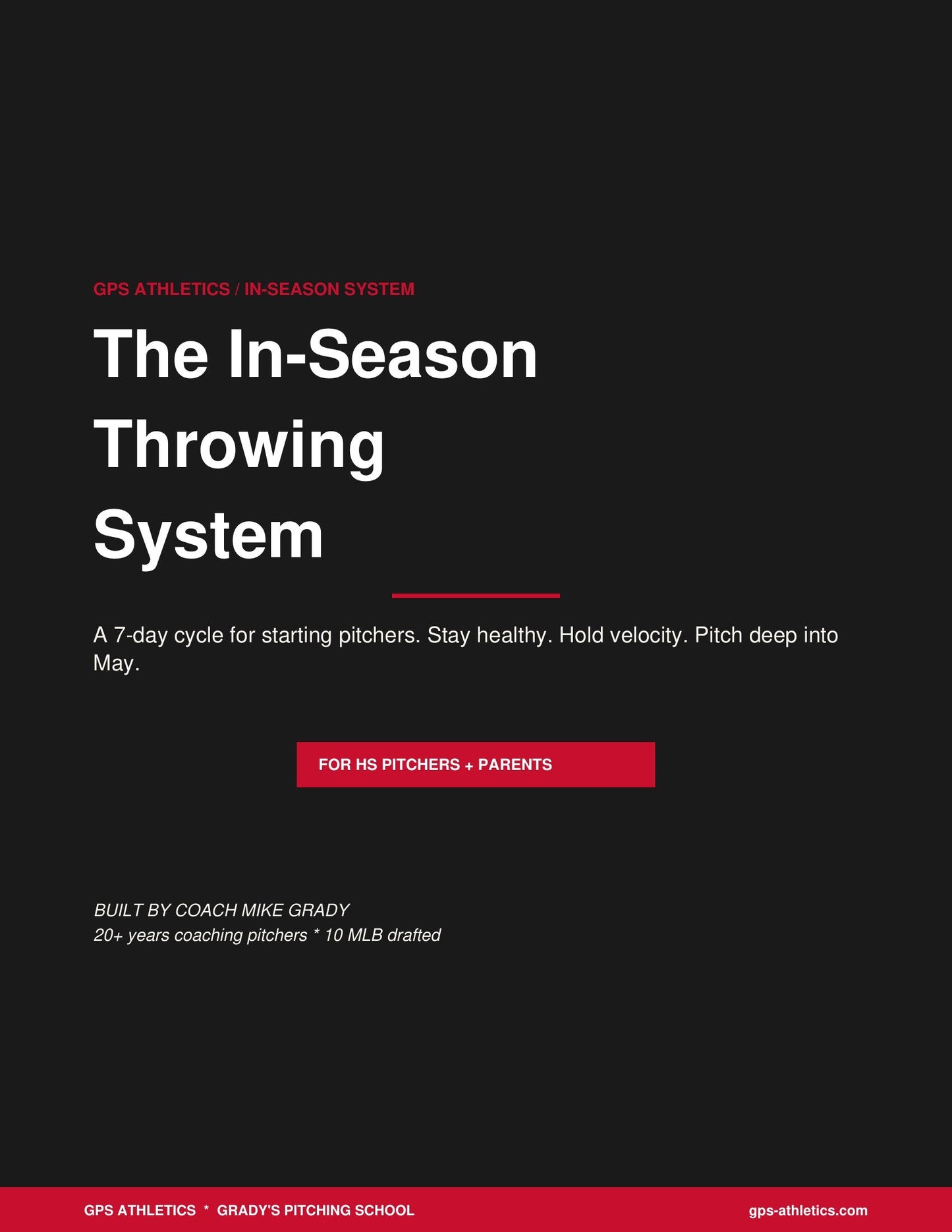 In-Season Throwing System cover