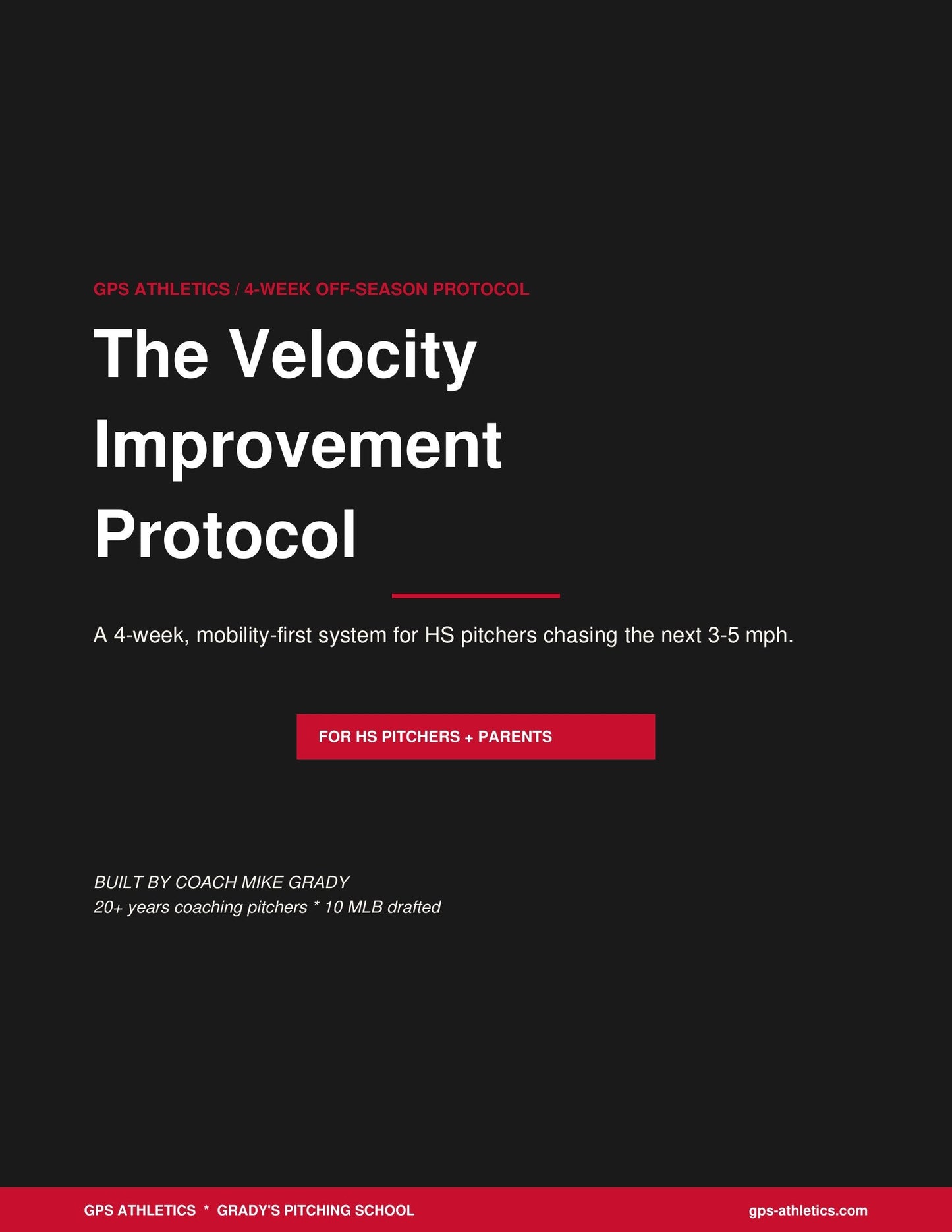 The Velocity Improvement Protocol - cover