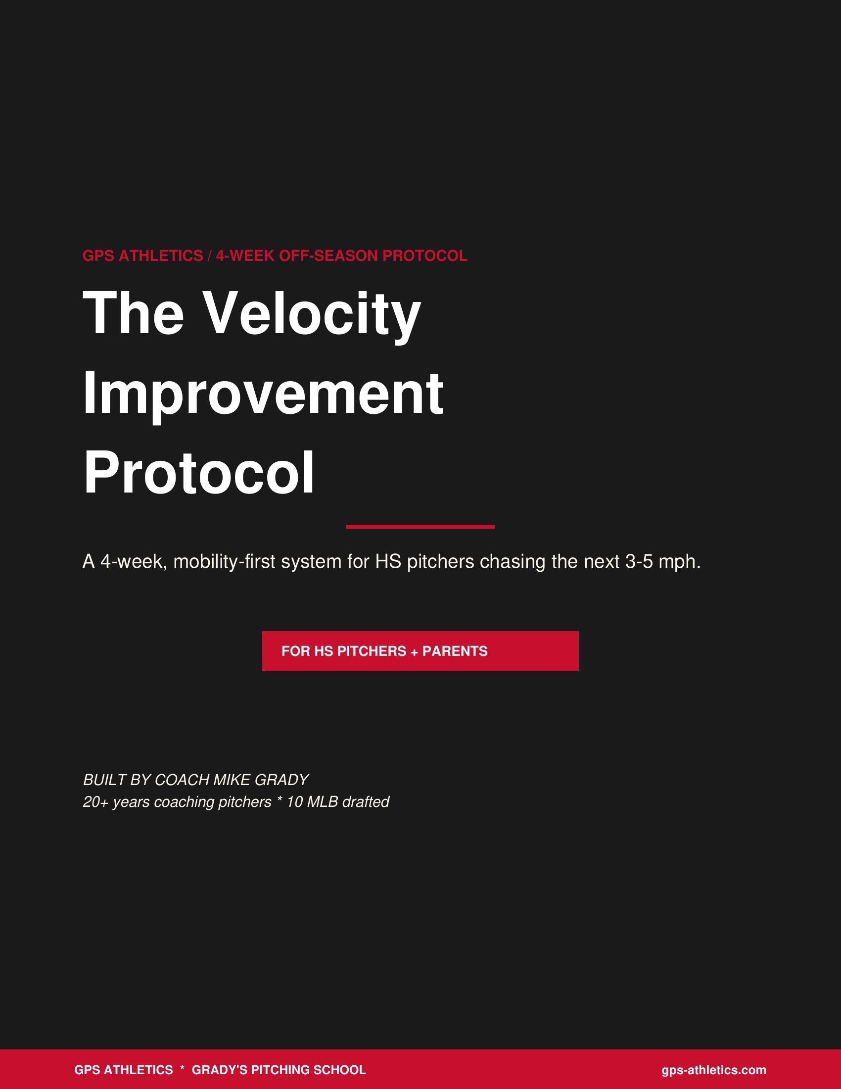 The Velocity Improvement Protocol - cover